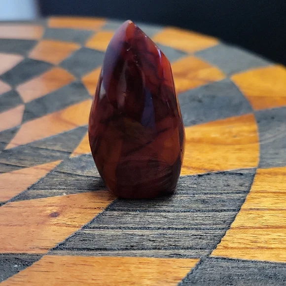 Carnelian Agate Crystal Flame - Picture 2 of 8